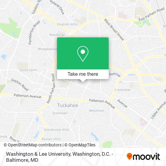 Washington & Lee University map