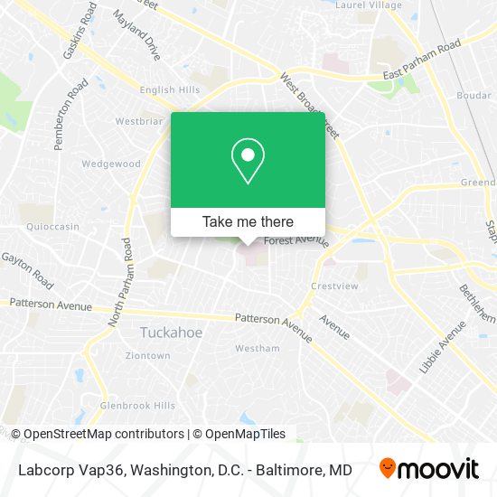 Mapa de Labcorp Vap36