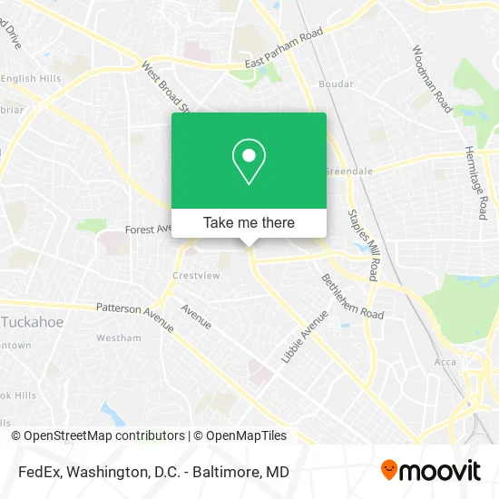 Mapa de FedEx