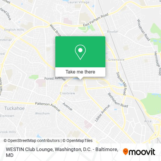 WESTIN Club Lounge map