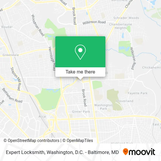 Expert Locksmith map