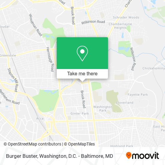 Burger Buster map