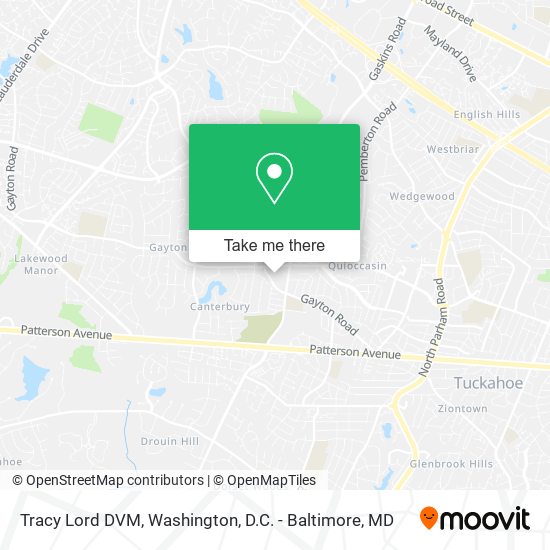 Mapa de Tracy Lord DVM