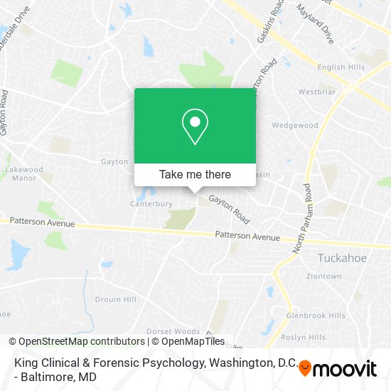 King Clinical & Forensic Psychology map