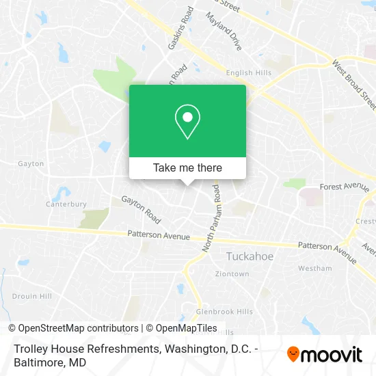 Trolley House Refreshments map