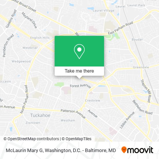 McLaurin Mary G map