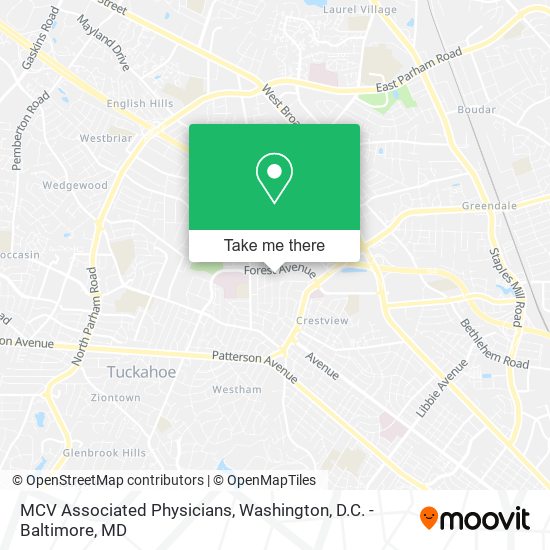 MCV Associated Physicians map