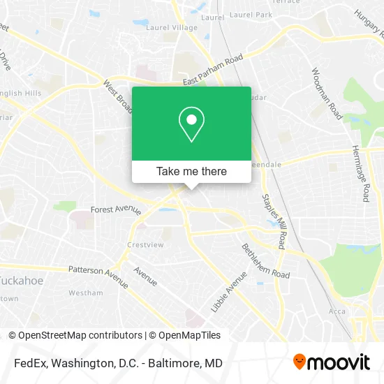 FedEx map