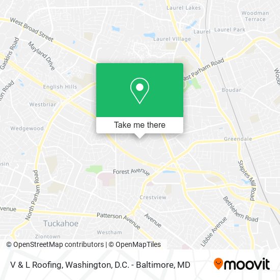 Mapa de V & L Roofing