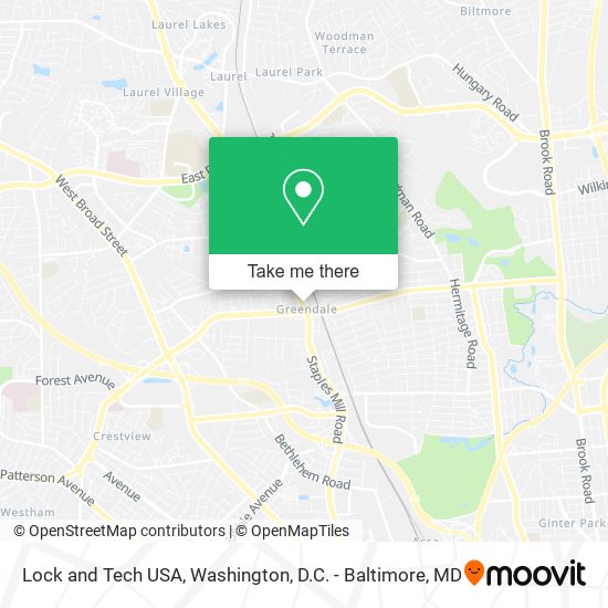 Lock and Tech USA map