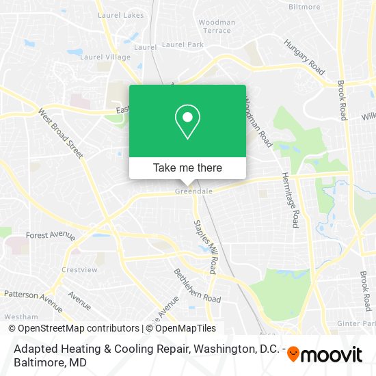 Adapted Heating & Cooling Repair map