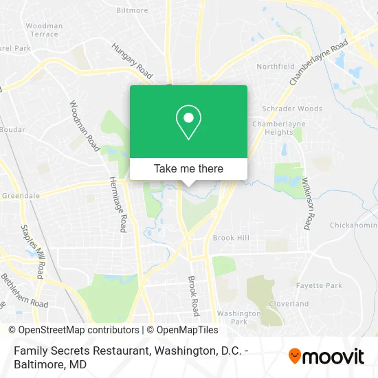 Family Secrets Restaurant map