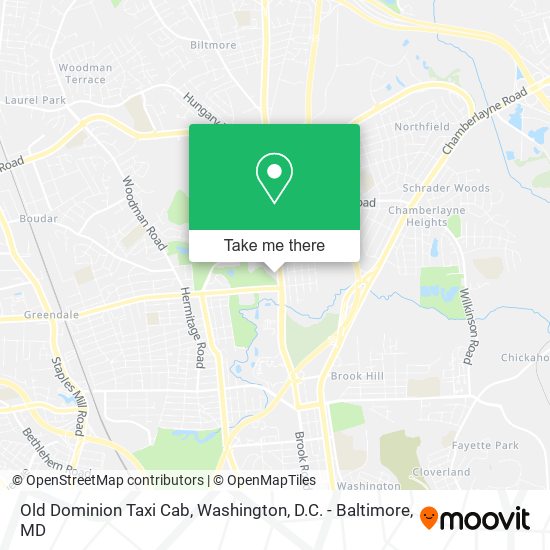 Mapa de Old Dominion Taxi Cab