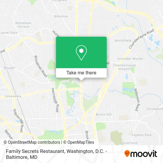 Family Secrets Restaurant map
