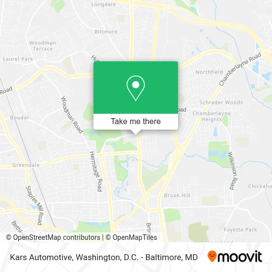 Kars Automotive map