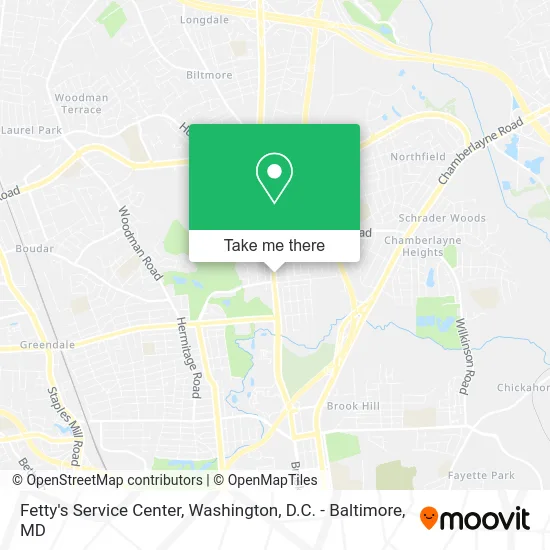 Fetty's Service Center map