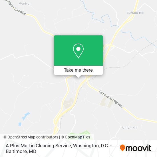 Mapa de A Plus Martin Cleaning Service