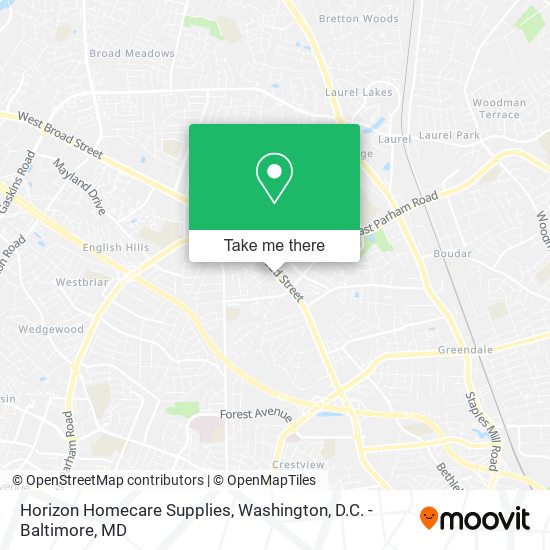Horizon Homecare Supplies map