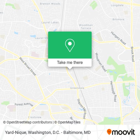 Yard-Nique map