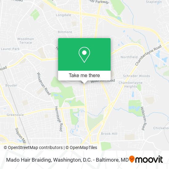 Mapa de Mado Hair Braiding