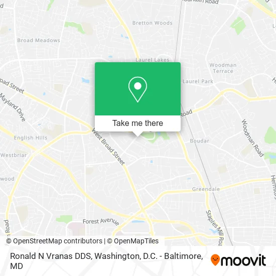 Mapa de Ronald N Vranas DDS