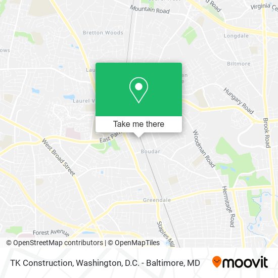 TK Construction map
