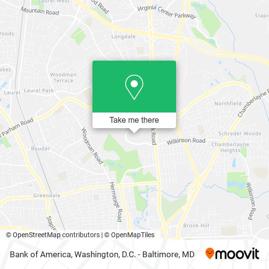 Bank of America map