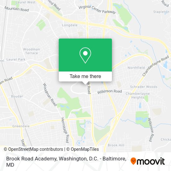 Mapa de Brook Road Academy
