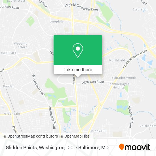 Glidden Paints map