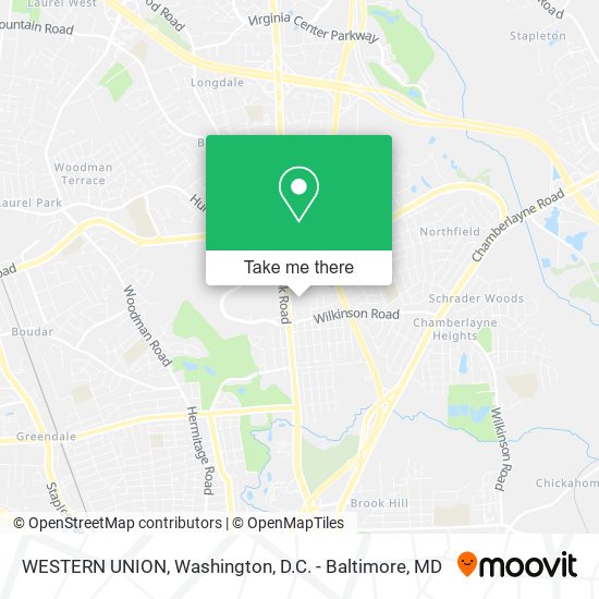 WESTERN UNION map