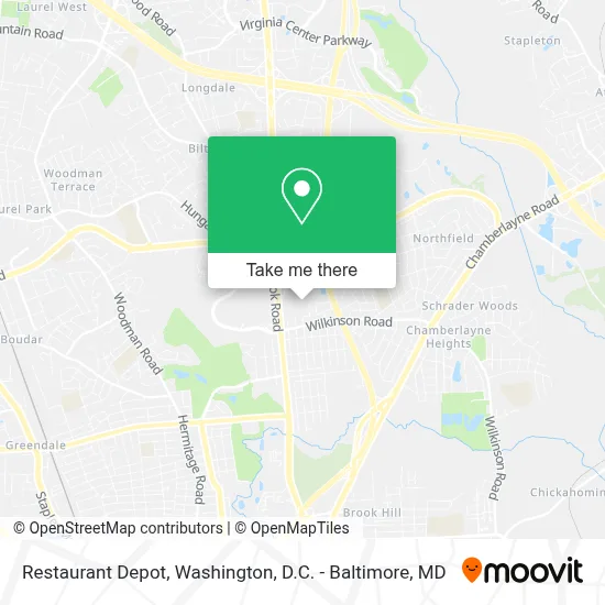 Restaurant Depot map