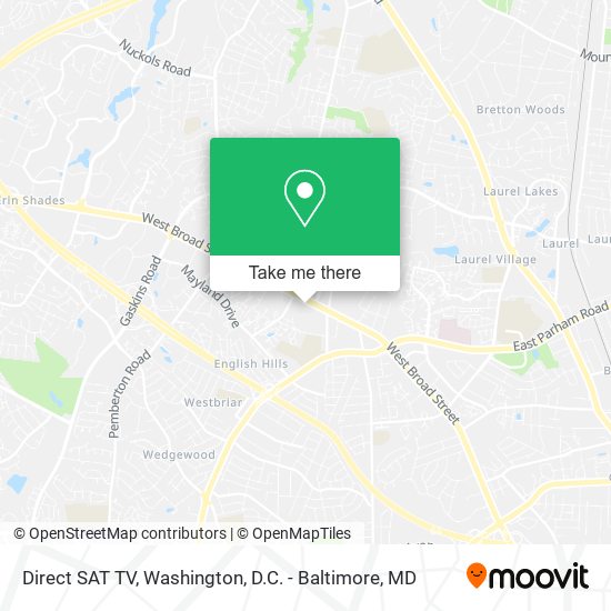 Direct SAT TV map