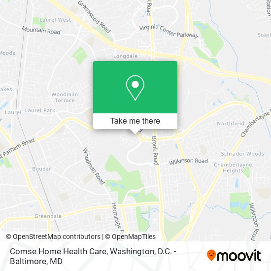 Comse Home Health Care map