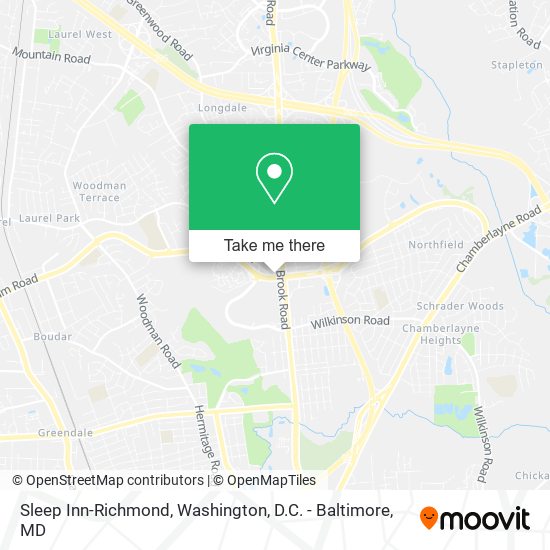 Mapa de Sleep Inn-Richmond