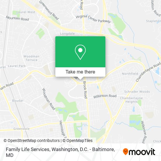Family Life Services map