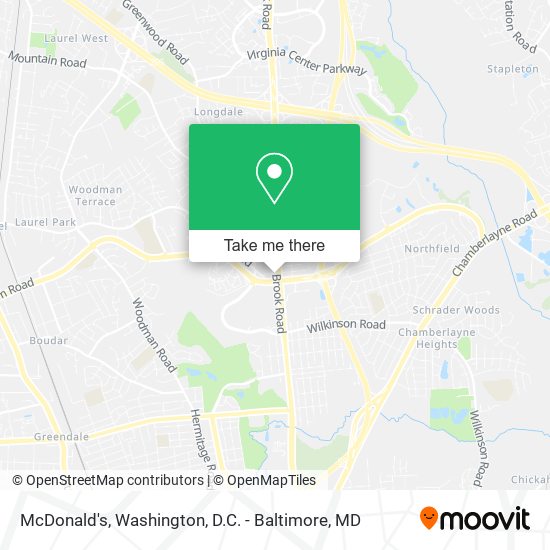 McDonald's map