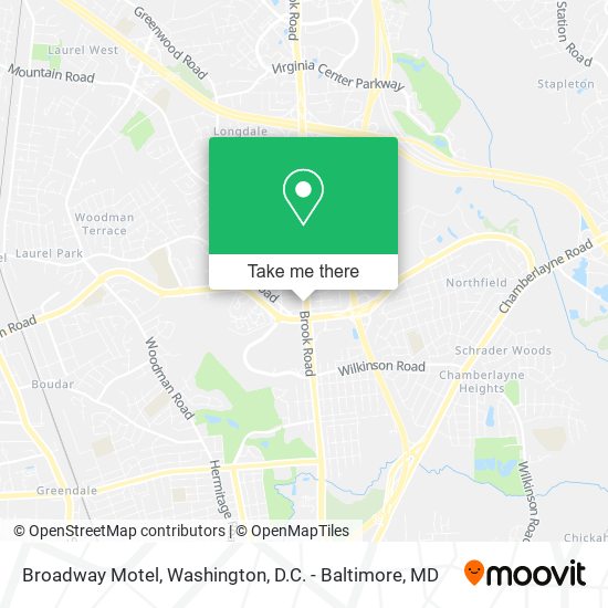 Mapa de Broadway Motel