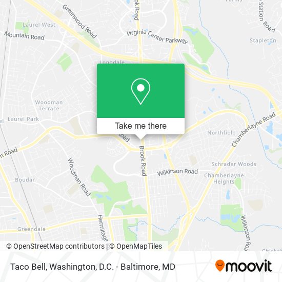 Taco Bell map
