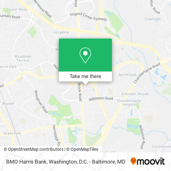 BMO Harris Bank map