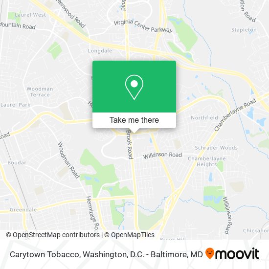 Carytown Tobacco map