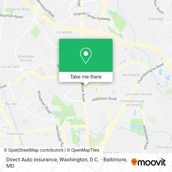 Direct Auto Insurance map