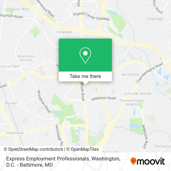 Express Employment Professionals map