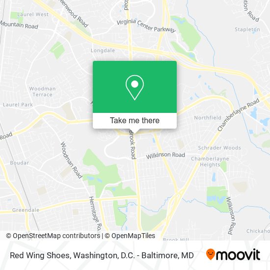 Red Wing Shoes map