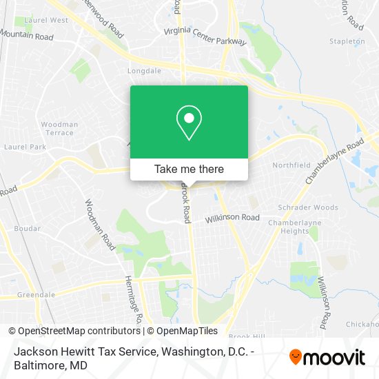 Jackson Hewitt Tax Service map