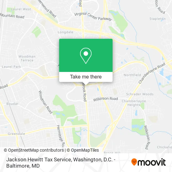 Jackson Hewitt Tax Service map
