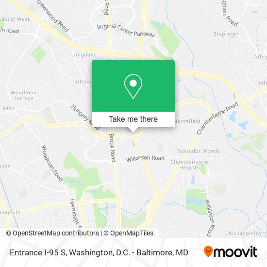 Entrance I-95 S map