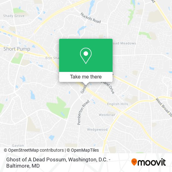 Ghost of A Dead Possum map