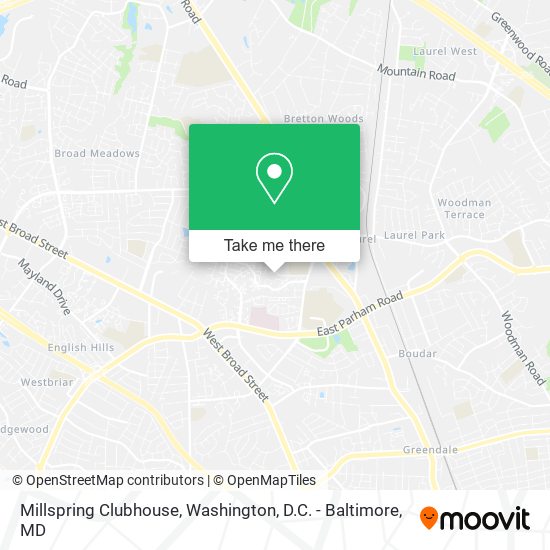 Millspring Clubhouse map