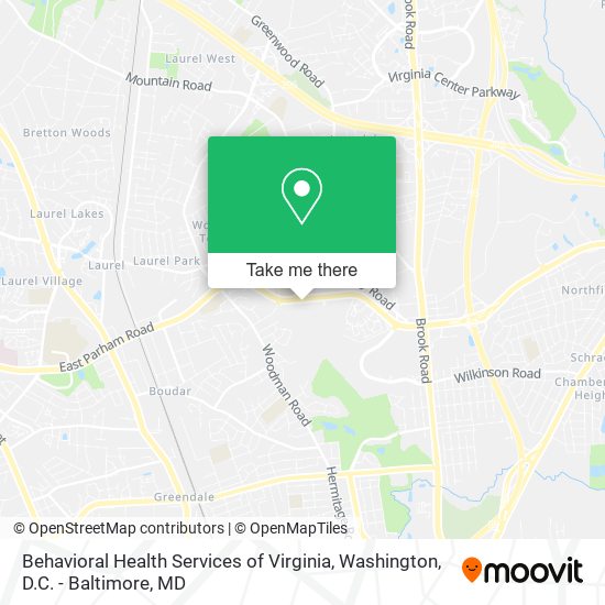 Mapa de Behavioral Health Services of Virginia