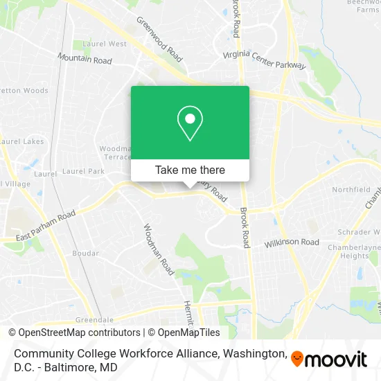 Community College Workforce Alliance map